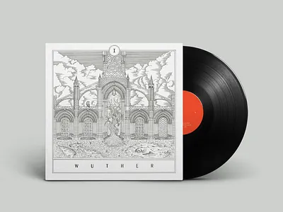 Album Cover Design album artwork album cover design illustration linework packaging record vinyl