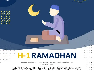 H-1 Ramadhan adobe xd design graphic design instagram instagram post islam muslim poster poster design ramadan vector xd design
