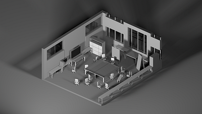 Classroom - Communication Design, IDC 3d cinema4d miniature minimal