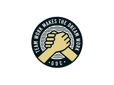 Teamwork badge emblem hands illustration logo logodesign patch seal spokane team teamwork