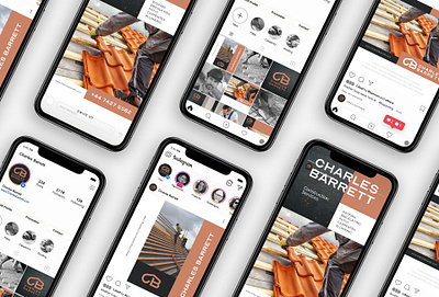 Legacy Design Agency: Roofing Company Instagram Marketing. black and gold branding builders instagram builders logo construction instagram construction logo emboss logo gold and black illustration roofing instagram roofing logo social media social media design