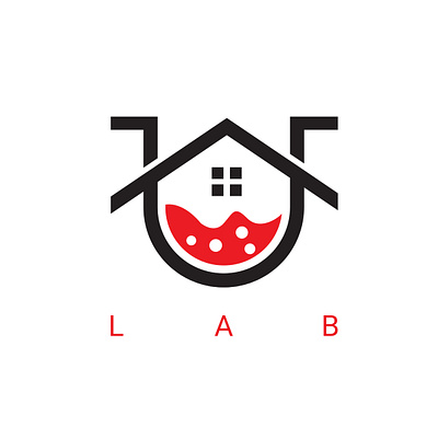 House Lab Logo app branding clean design icon illustration logo mobile type vector