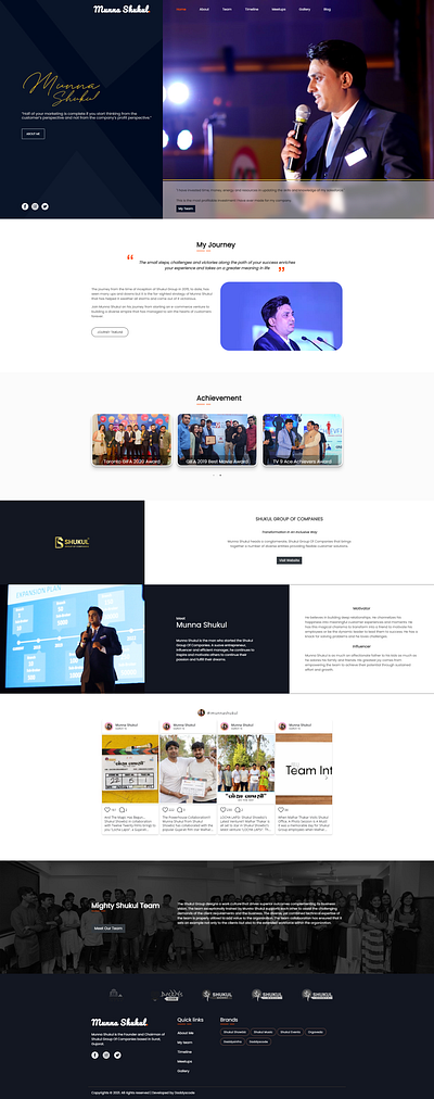 Munna Shukul design html5 personal portfolio sass web