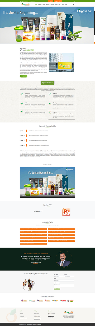 Orgaveda design finances html5 javascript jquery sass ui web