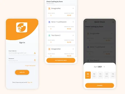 mobile app design for a check chashing store design figma figmadesign finance mobile app photoshop sketch technology ui website