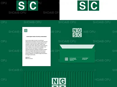 NGSC Logo brand branding clean design icon identity illustration logo type vector