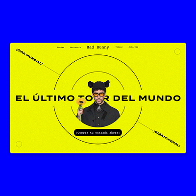 Daily UI 003 - Landing Page: El Último Tour Del Mundo daily dailyui dailyui003 ui webui