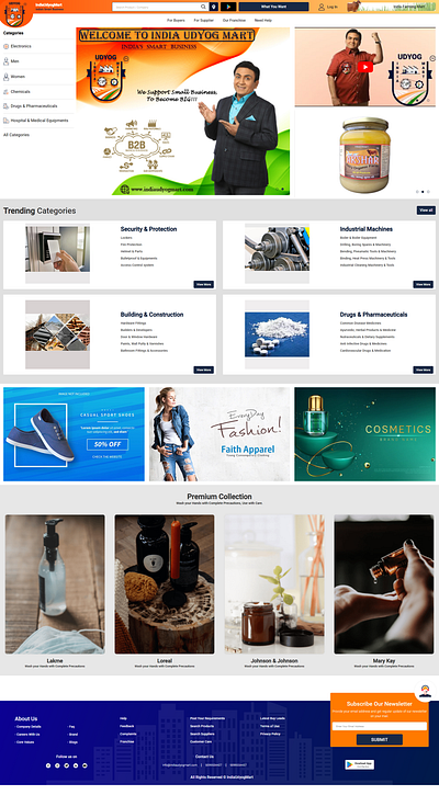 india Udyog Mart design javascript jquery online shopping web