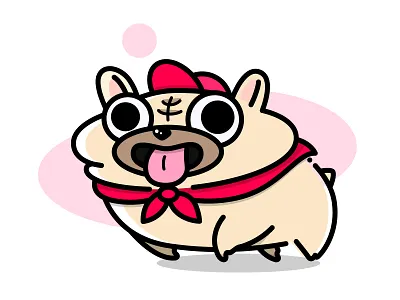 The scout art design digital illustration dog flat illustration illustrations illustrator minimal ui vector