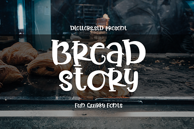 Bread Story – Fun Quirky Font bakery font bread bread font bread story breadtalk cake font casual crafting cute dletters dletters std donut food font fun green home handwritten kids lettering playful quirky