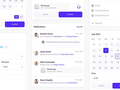 Light UI Elements app button checkbox clean date picker design dropdown input interface ios loader minimal mobile notifications search tabs toggle ui ux web