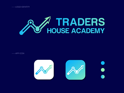 Traders Logo app bit bitcoin business colorful develop forex gradient grow idenity increase invest investing logo logomark logotype modern trader traders