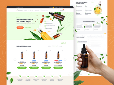 E-commerce platform for CBD supplements store branding cannabinoids cannabis cannabis oil cart cbd cbd oil clean e commerce e commerce shop ecommerce elegant natural nature pharmacy shop shopping store supplements web design