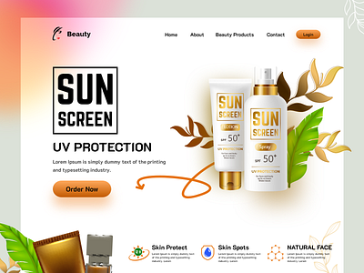 Ladies | Beauty Store Website beauty shop beauty spa cosmetic ecommercewebsite graphic design home page interface landing page makeup online shop shopify shopping web web designer webdesign website website design