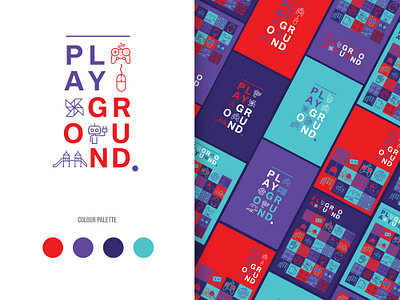 Playground branding creative festivals graphic design logo design