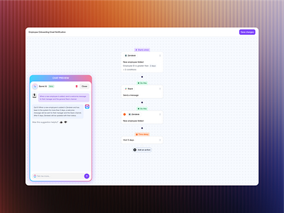 Workflow Automation ai ai chat dashboard design minimalism saas uiux workflow