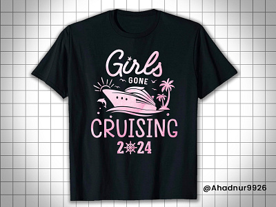 Girls Gone Cruising 2024 T-shirt - Fun and Stylish Cruise active shirt amazon merch clothing cruise crew cruise design cruising 2025 cruising gift for friends. custom t shirt design girls cruising graphic design illustration logo merch by amazon print on demand shirt t shirt design tshirt