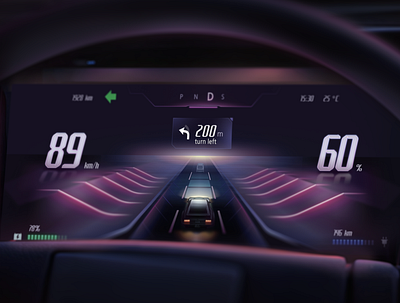 HMI Concept UI Vol.04 automotive car car dashboard car ui cluster concept design ev car gauge hmi human machine interface product design ui vehicle