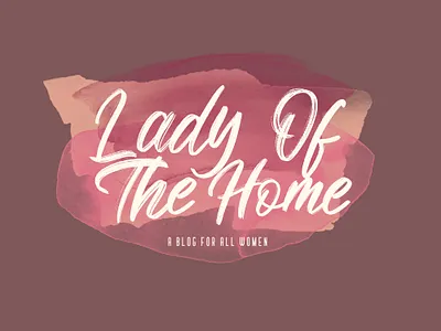 An early draft of the logo for Lady of the Home blog branding design icon illustrator logo minimal ux vector web design web designer website