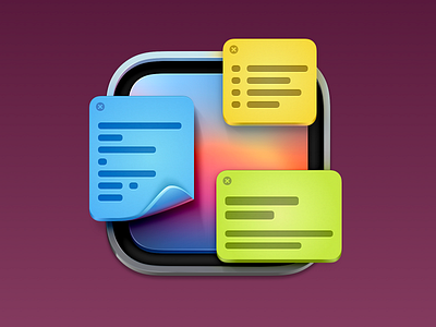 Quick Note App Icon app app icon big sur big sur icon icon icons mac app macos big sur macos icon madewithsketch notes sticky note