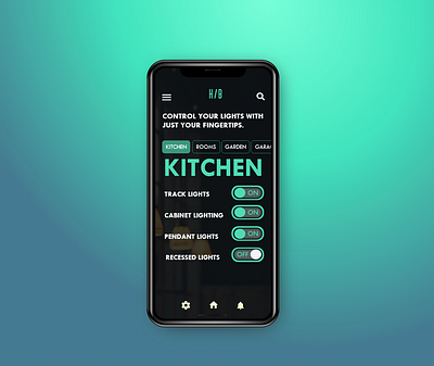 Daily UI #15 "On/Off Switch" app design ui