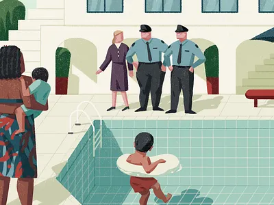 Discrimination character digital editorial folioart holiday illustration texture travel xuetong wang