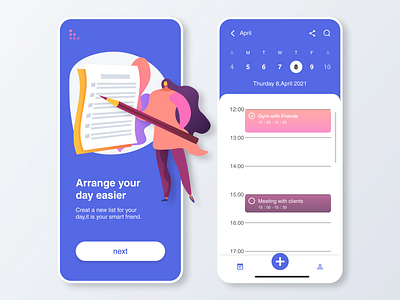 DailyUI042 To do list dailyui042 design illustration todolist ui