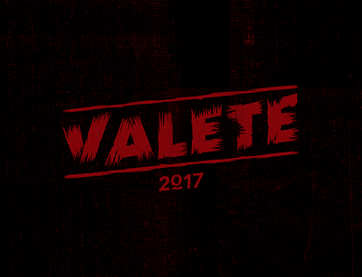 'Valete' Logo 2017 v2 halloween logo typography vector