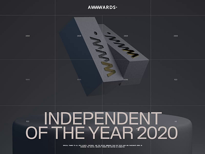 Zhenya Rynzhuk: Independent of the year 2020 on Awwwards awards awwwards design ui ux web