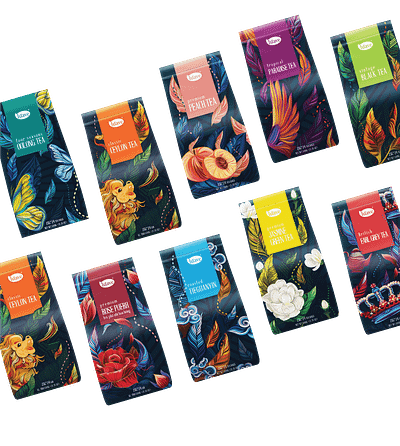 Luave Packaging | Designed by Comma agency asia comma creative design illustration packaging tea vietnam