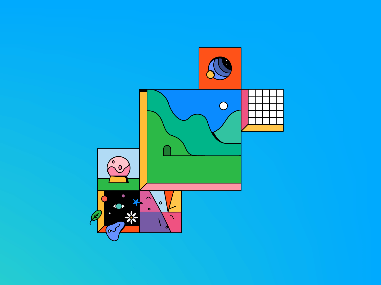 The Journey 2d animation after effects animation aftereffects animated gif animation crypto gif illustration loop motion design motiongraphics mountains nft nftart nfts