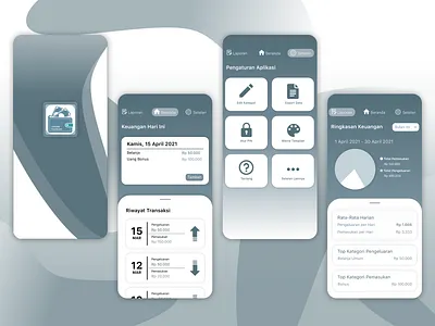 Catatan Keuangan Harian UI Study Case ui design