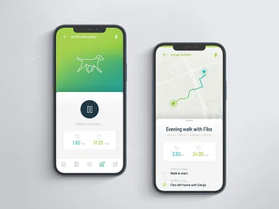Fibo App screens app app concept design dog fibo interface mobile pet ui ux