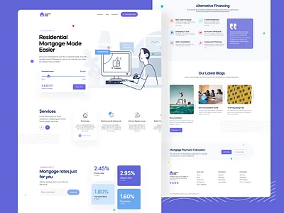 Landing Page branding clean design illustration landing page minimal vector