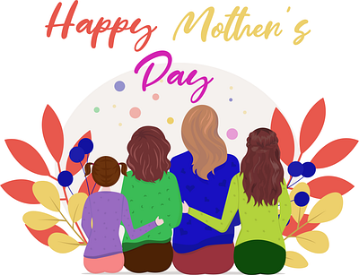 Mother's Day celebration daughters design holidays illustration illustrator mothers mothersday poster women