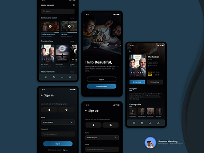 Movie application application login login ui minimal mobile apps mobile designer movie app movie application movie art sign in sign in app ui uidesign user interface design userinterface ux