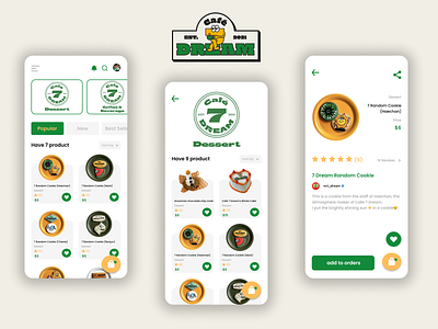 Cafe 7 Dream cafe design marketplace nctdream ui design