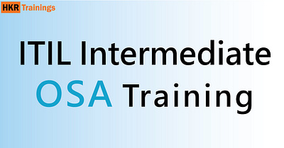 ITIL intermediate osa training itilintermediateosatraining itilintermediateosatraining