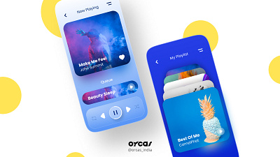 🎵 Music app | UI Design app app design application design illustration music app music player neumorphism orcas india ui ui ux uidesign uxdesign