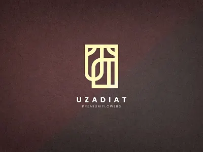 Uzadiat business corporate elegant flower logo flowers logo logo identity logotype monogram monogram logo no 1 peace quick simple vintage visual identity