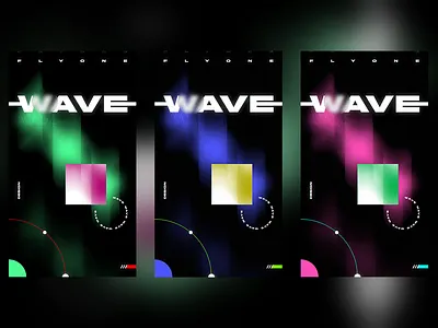 WAVE – Thematic banner 3 color banners black color colors design graphic illustration poster poster art posters vector wave