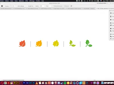 Lafuma Rebranding alex celaire autumn brand fall gradient graphic design lafuma leaf leaf logo leaves nature nature illustration rebranding