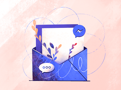 Messenger Marketing animalsketch art blog design illustration illustration art sketch web