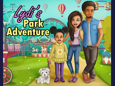 Book Cover afro black design digital 2d digital art dream illustration kids illustration wonderpark