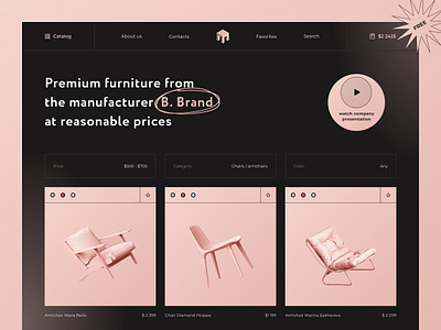 Catalog Free Download catalog dark e commerce ecommerce ecommerce design interaction interior landing landing page minimal shop shopping sofa store webdesign