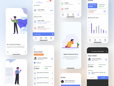 Joldiman - Earn Money in Your Locality 2021 trend app bazar best dribbble shot deliver delivery delivery app delivery service delivery status design groceries instant minimal product design shopping shopping bag ui user experience user interface design ux