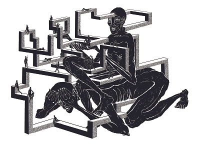 Trial design drawing graphic illustration