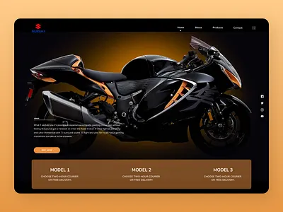 Bikes Landing Page branding design lading page landing page concept landing page design landing page ui typography ui ux web