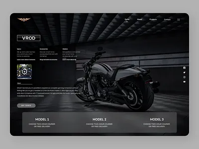 Bike Web Design design lading page landing page concept landing page ui minimal typography ui ux web