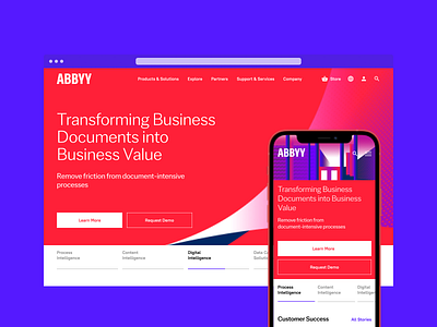 ABBYY design digital ui ux web